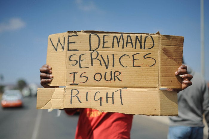 service delivery protest SA